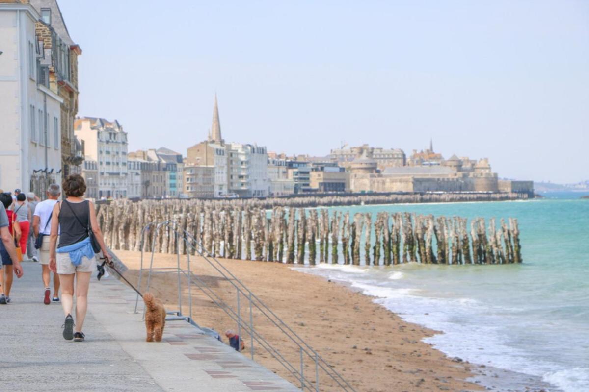 Lostra 2 - Appartement Avec Mezzanine, Front De Mer A Cancale Sur Le Port De La Houle 외부 사진
