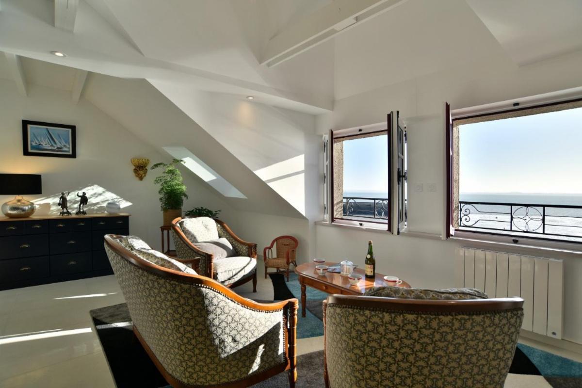 Lostra 2 - Appartement Avec Mezzanine, Front De Mer A Cancale Sur Le Port De La Houle 외부 사진